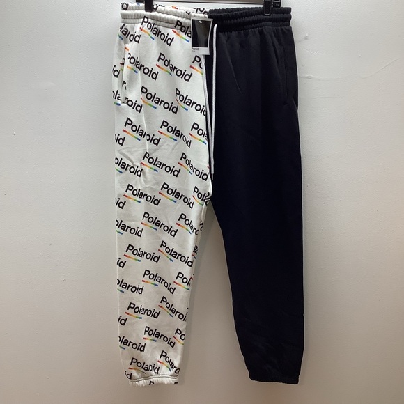 Polaroid Women’s Size XL Black and White Logo Joggers. New With Tags - Picture 1 of 6